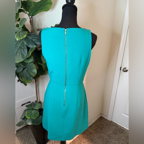 LOFT Turquoise Sleeveless Mini Dress - Picture 5 of 14